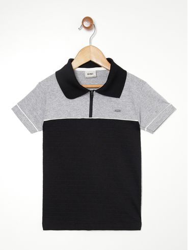 Polo Infantil Para Menino - MESCLA