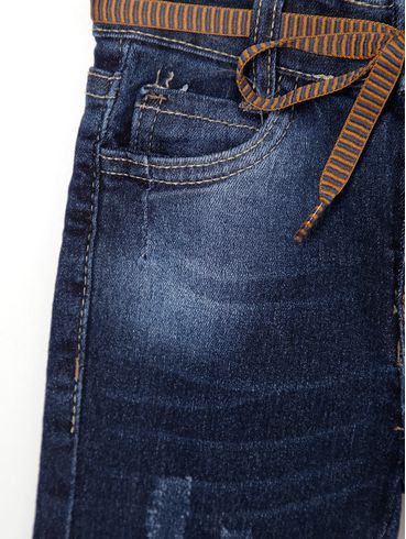 Calça Jeans Infantil Para Menino - AZUL