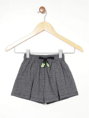 Short Infantil Para Menina - PRETO