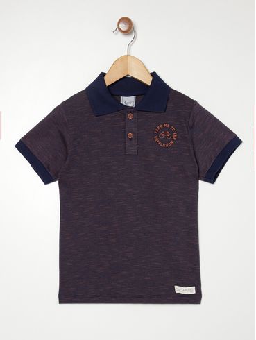 Polo Infantil Para Menino - MARINHO