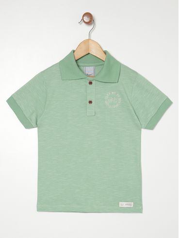 Polo Infantil Para Menino - VERDE