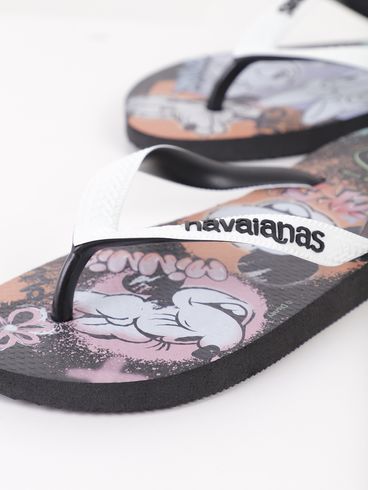 Chinelo Havaianas Disney Feminino PRETO/BRANCO