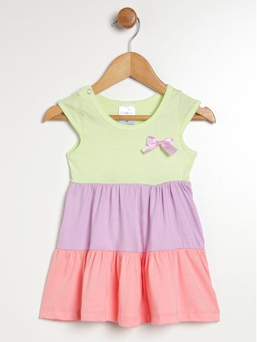 Vestido Infantil Para Bebê VERDE