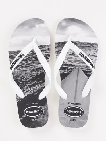 Chinelo Havaianas Hype Masculino BRANCO/PRETO/CINZA