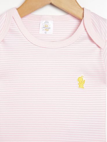 Kit Body com 02 peças Infantil Para Bebê- ROSA