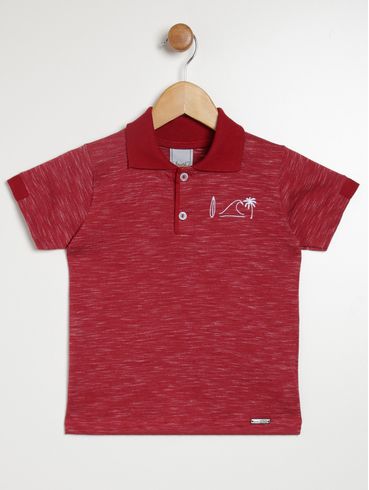 Polo Infantil Para Menino - VERMELHO