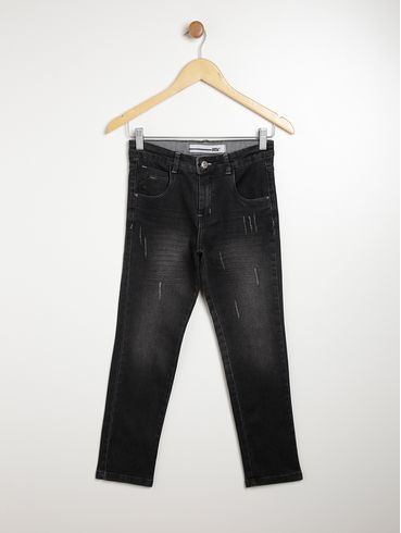 Calça Jeans Juvenil Para Menino PRETO