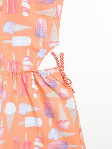 Macacão Infantil Para Menina - LARANJA