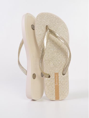 Chinelo Ipanema Glitter Feminino Bege