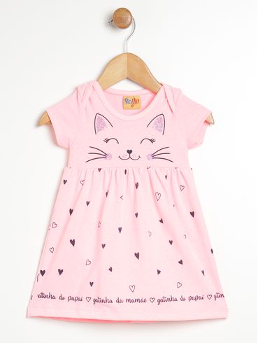 Vestido Infantil Para Bebê- ROSA