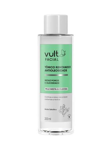 Tônico Renovador Facial Antioleosidade Vult UNICO