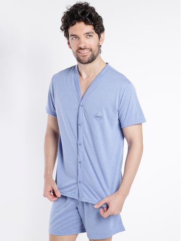 Pijama Curto Masculino AZUL