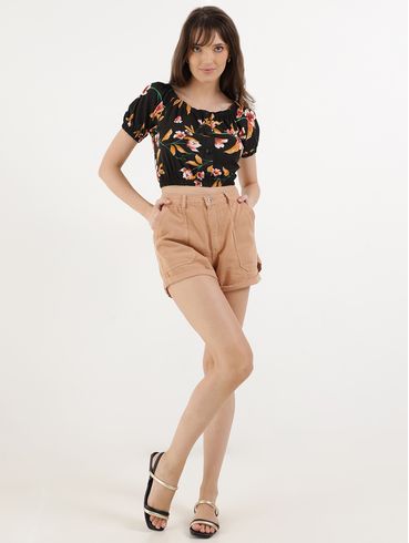 Short Sarja Feminino NUDE