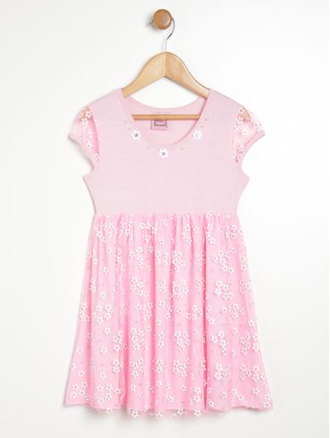 Vestido Infantil Para Menina - ROSA