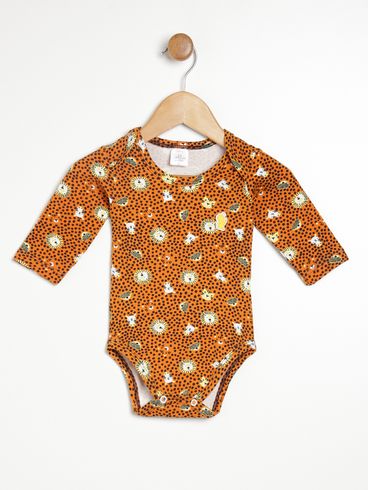 Body Infantil Para Bebê- LARANJA