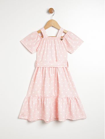 Vestido Infantil Para Menina - ROSA