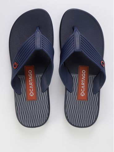 Chinelo Cartago Montreal Masculino AZUL/CINZA