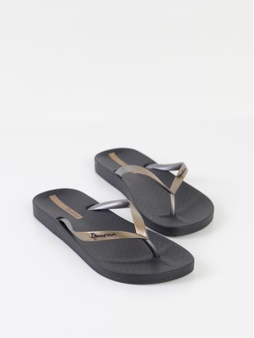 Chinelo Ipanema Feminino PRETO/DOURADO