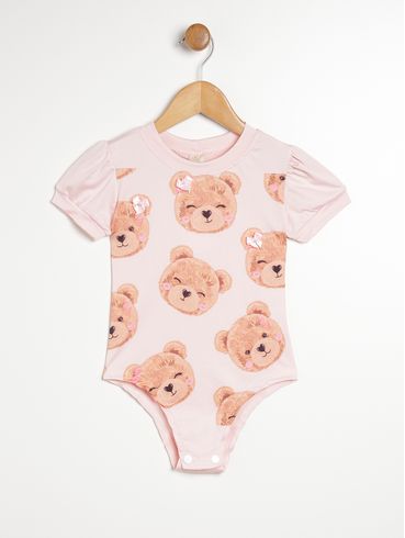 Body Infantil Para Menina - ROSA CLARO