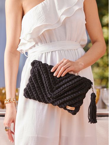 Bolsa Clutch Eco.Ar Feminina PRETO