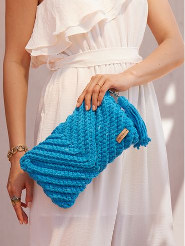 Bolsa Clutch Eco.Ar Feminina AZUL