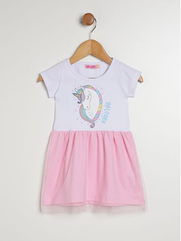 Vestido Infantil Para Menina - ROSA