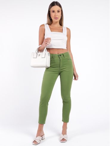 Calça Mom Sarja Autentique Feminina VERDE