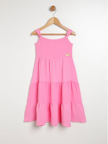 Vestido Infantil Para Menina - ROSA