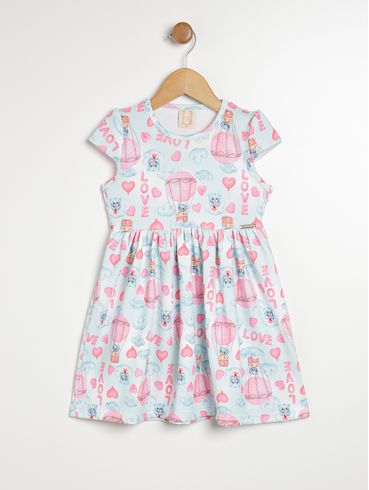 Vestido Infantil Para Menina - AZUL