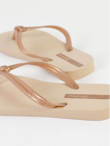 Chinelo Ipanema Feminino BEGE/DOURADO