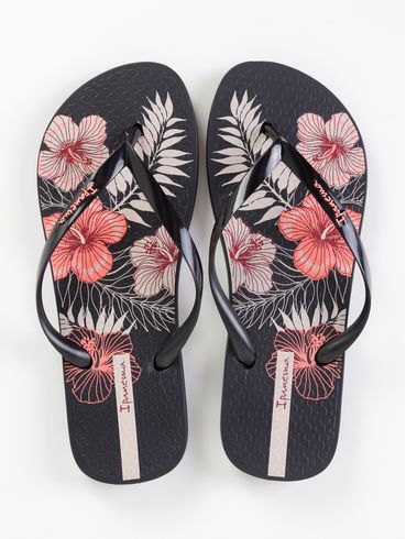 Chinelo Ipanema Orla Feminino PRETO/BEGE