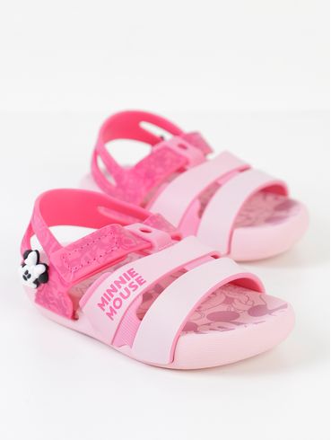 Sandália Disney Infantil Para Bebê Menina - ROSA