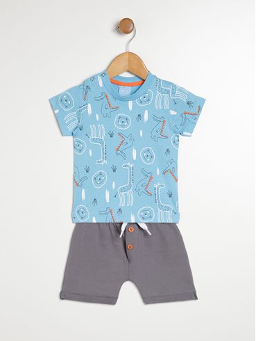 Conjunto Infantil Para Bebê- AZUL