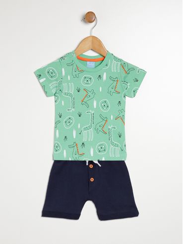 Conjunto Infantil Para Bebê- VERDE