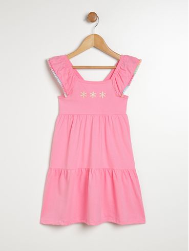 Vestido Infantil Para Menina - ROSA