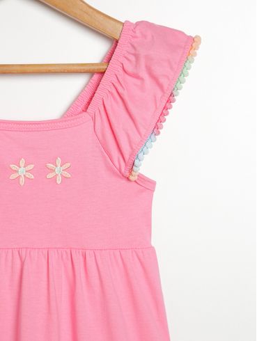 Vestido Infantil Para Menina - ROSA