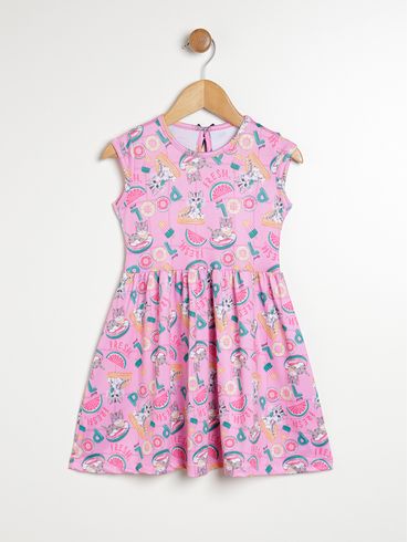 Vestido Infantil Para Menina - ROSA