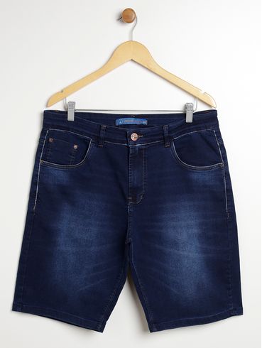 Bermuda Jeans Plus Size Masculina AZUL