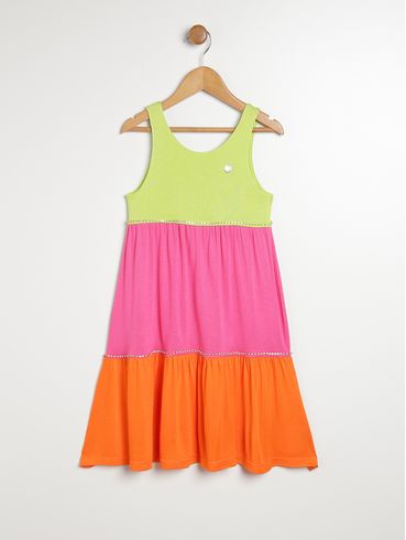 Vestido Infantil Para Menina - VERDE