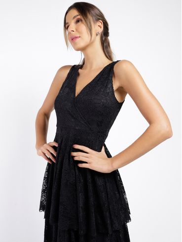 Vestido Autentique Feminino PRETO