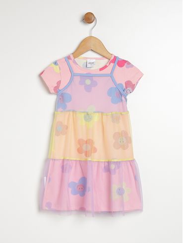 Vestido Infantil Para Menina - ROSA