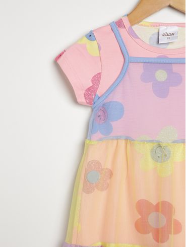 Vestido Infantil Para Menina - ROSA