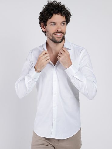 Camisa Manga Longa Masculina BRANCO