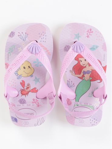 Chinelo Disney Infantil Para Bebê Menina - LILAS