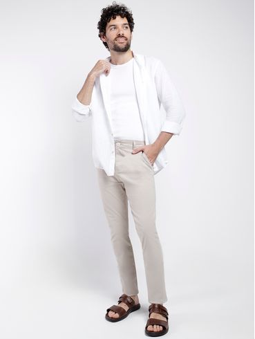 Calça Sport Sarja Masculina AREIA