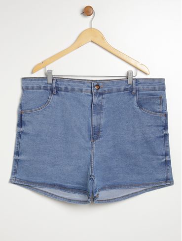 Short Jeans Plus Size Feminino AZUL