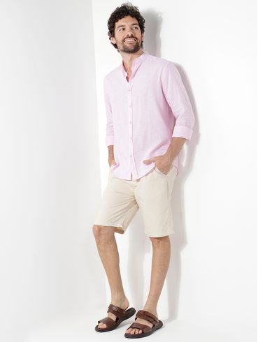 Bermuda Sarja Rovitex Masculina OFF WHITE