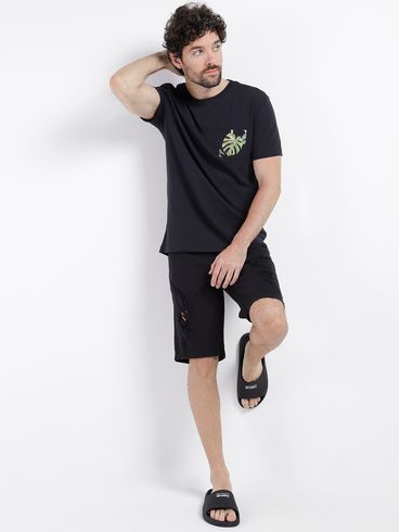 Bermuda Sarja Masculina PRETO