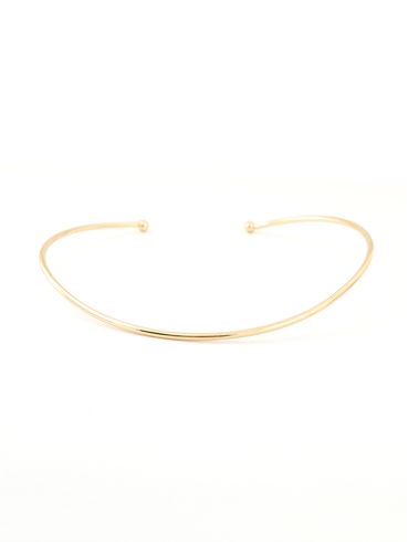 Colar Choker Aro Tubular DOURADO