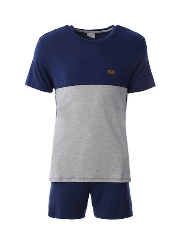 Pijama Masculino MARINHO/MESCLA